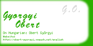 gyorgyi obert business card